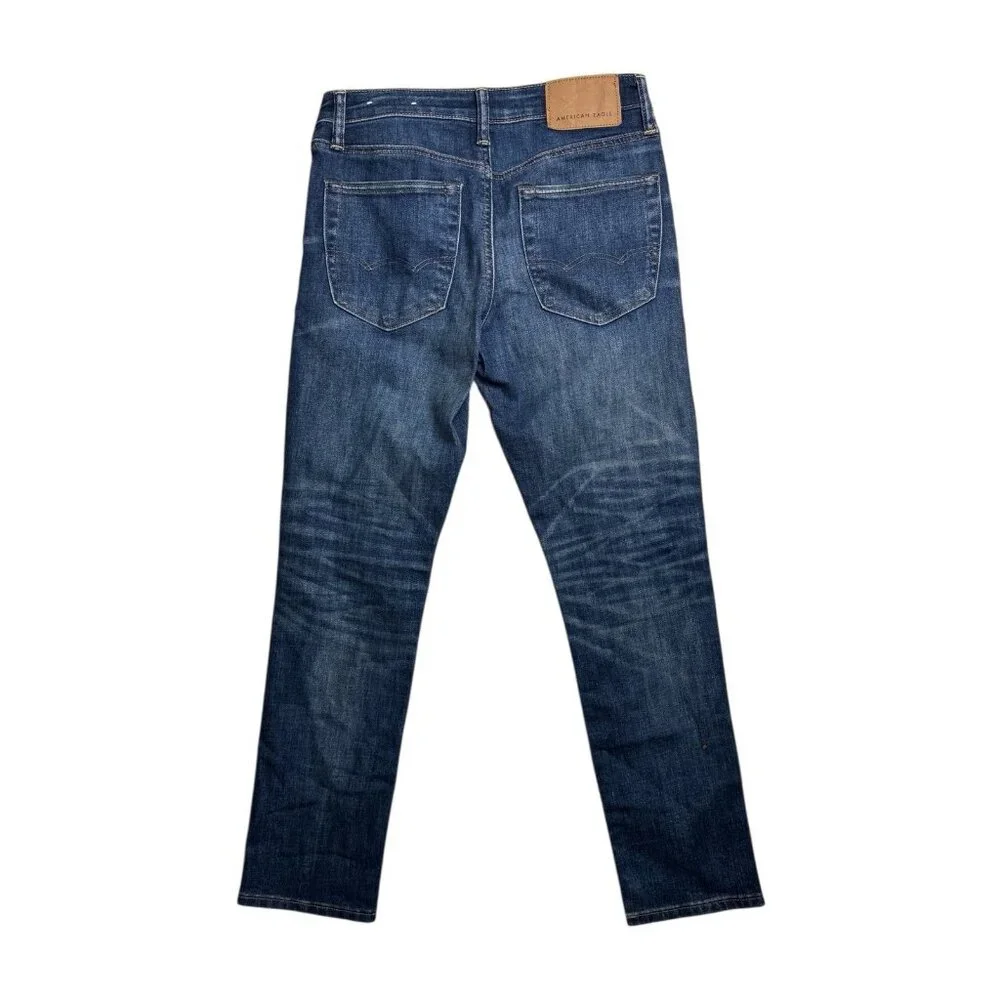AMERICAN EAGLE Men’s Next‎ Level Airflex Slim Jeans Distressed 28x28
